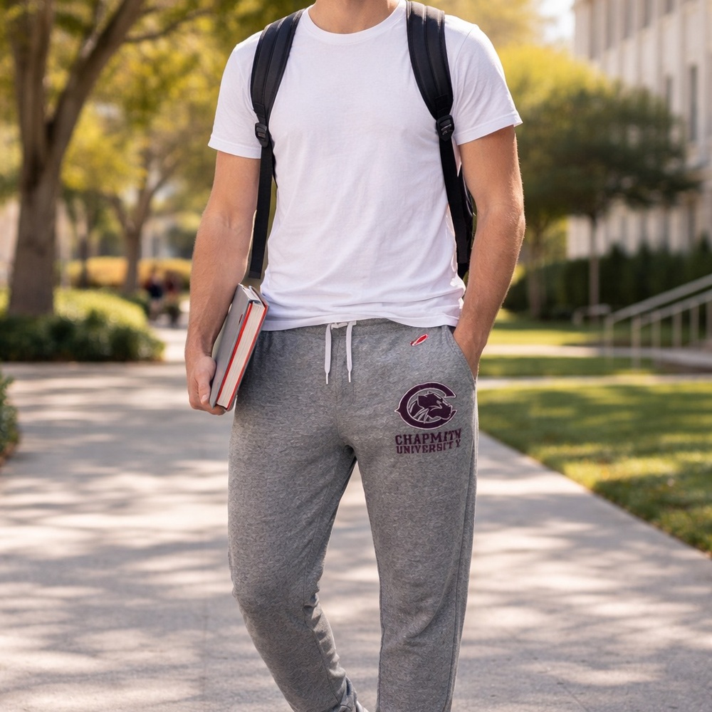 Chapman university Men's Gray‎ Logo Jogger Pants size Large
